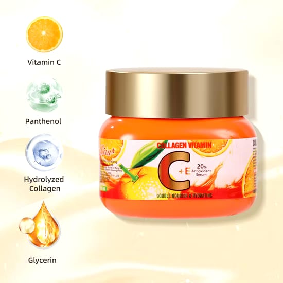 Collagen Vitamin C + E Cream Best Skin Moisturizing Collagen Vitamin C Face Cream For Brightening 50g