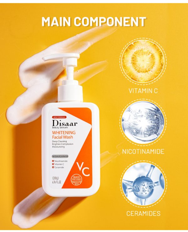 Disaar Vitamin C & Nicotinamide Nourishing Smooth Skin Reduce Fine Line Body Lotion 200g | Disaar Whitening Facial Wash