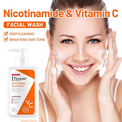 Disaar Vitamin C & Nicotinamide Nourishing Smooth Skin Reduce Fine Line Body Lotion 200g | Disaar Whitening Facial Wash