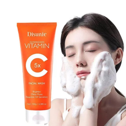 Disunie Vc Facial Wash Cleanser Oil Control Anti-acne Glowing Collagen Deep Clean | Disunie Glowing Skin Vitamin C Facial Wash | 100 Gram