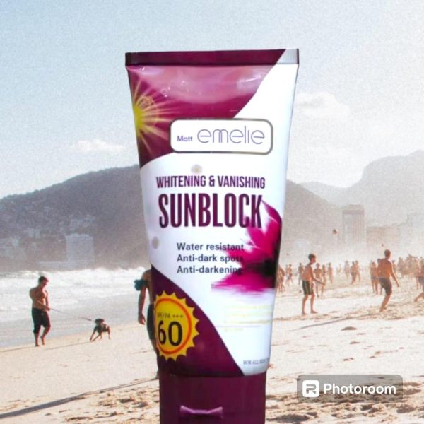 Emelie Whitening & Vanishing Sunblock Spf60 (150ml)