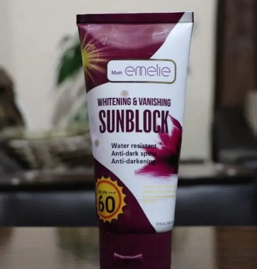 Emelie Whitening & Vanishing Sunblock Spf60 (150ml)