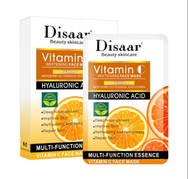 Pack Of 10 Disaar Whitening Vitamin C Moisturizing Facial Mask 25ml