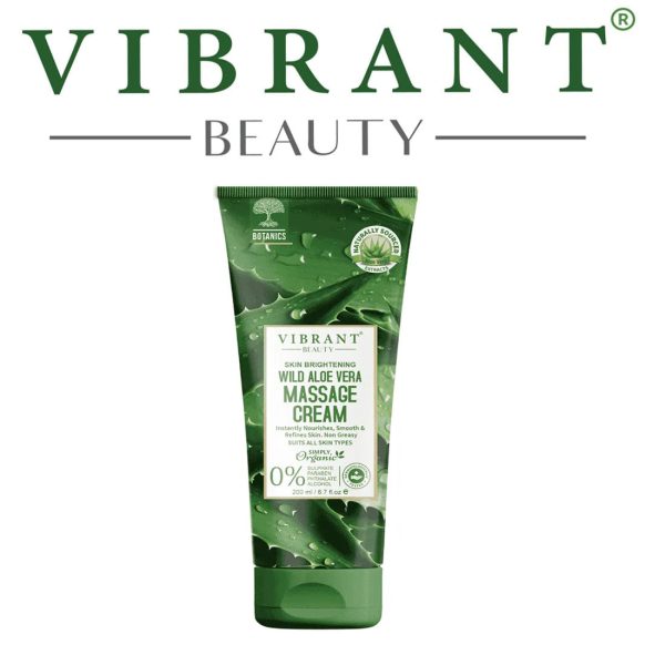 Vibrant Beauty Skin Brightening Aloe Vera Massage Cream 200 Ml