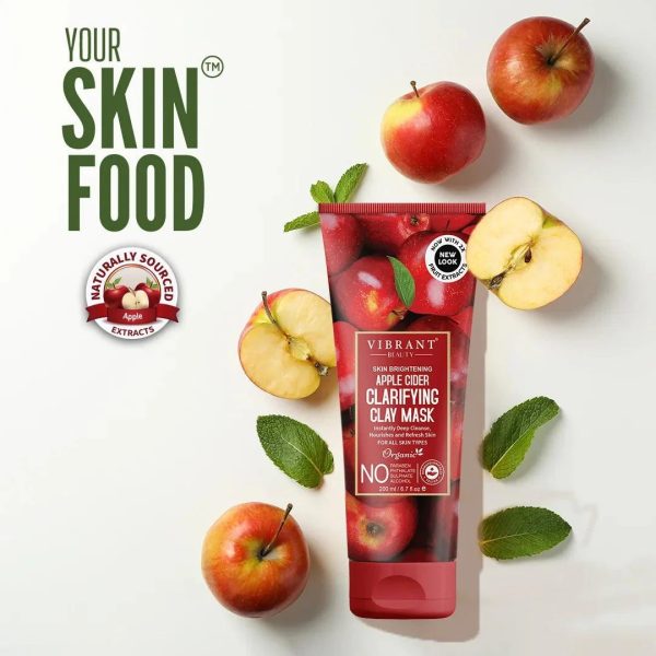 Vibrant Beauty Skin Brightening Apple Clarifying Mud Face Mask (200ml)