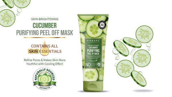 Vibrant Beauty Skin Brightening Cucumber Purifying Peel Off Mask 200ml