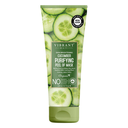 Vibrant Beauty Skin Brightening Cucumber Purifying Peel Off Mask 200ml