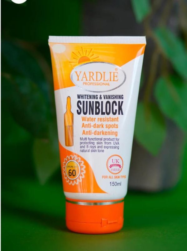 Yardlie Professional – Spf – 60 Whitening & Vanishing Sunblock 150ml