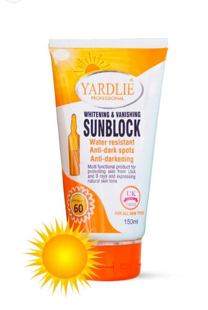 Yardlie Professional – Spf – 60 Whitening & Vanishing Sunblock 150ml