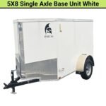 Spartan 5X8 Single Axle Cargo Trailer | White | SP5X8SA