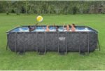 Bestway APX 365 18′ x 9′ x 52″ Rectangular Above Ground Swimming Pool - Image 7
