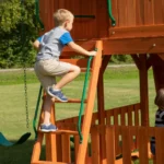 Backyard Discovery Skyfort II Cedar Wood Swing Set - Image 3