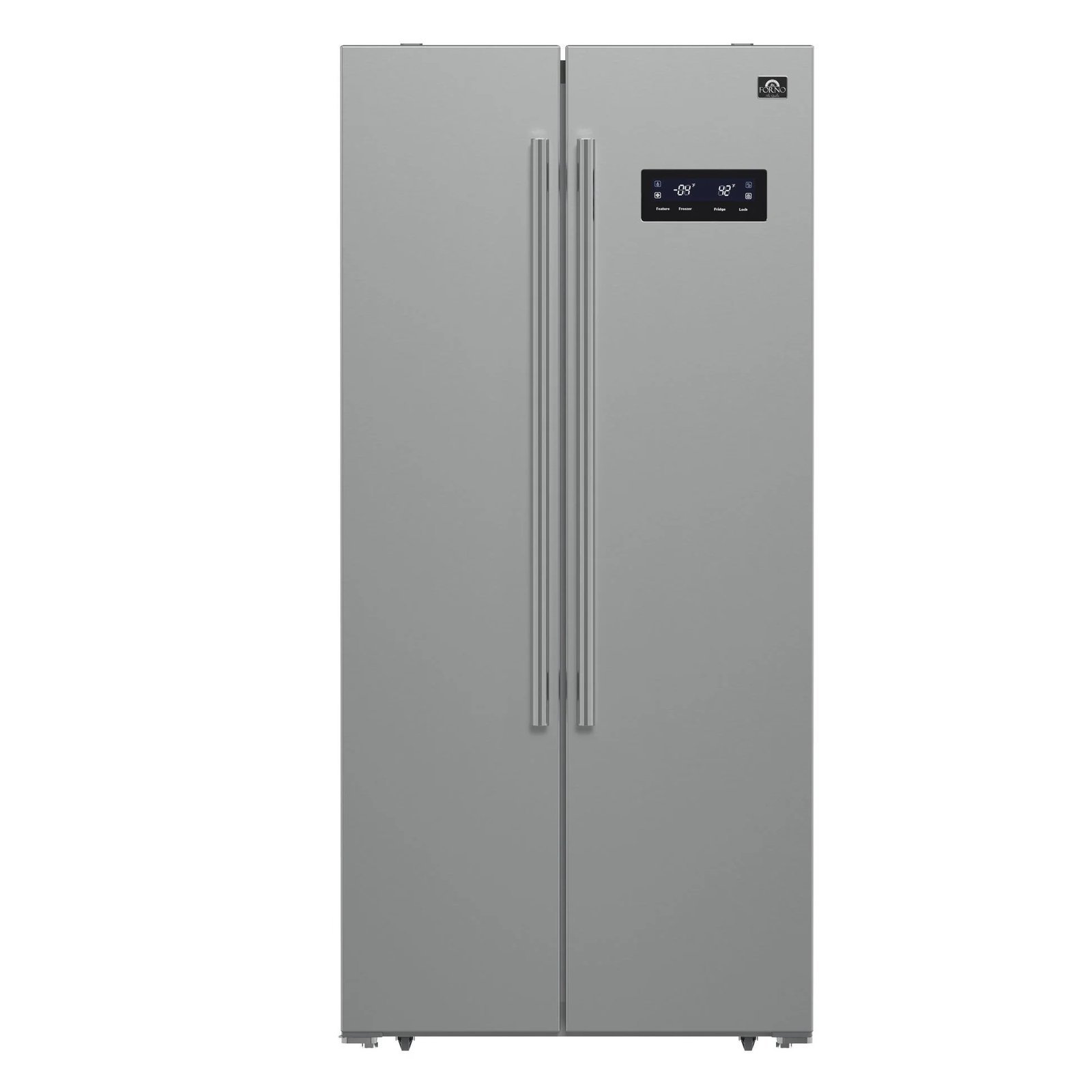 imageye___-_imgi_237_Fridge_FFRBI1805-33SB_V2_Front.jpg FORNO Salerno 33″ 15.6 cu. ft. Side-by-Side Built-In Refrigerator in Stainless Steel, FFRBI1805-33SB - Image 1